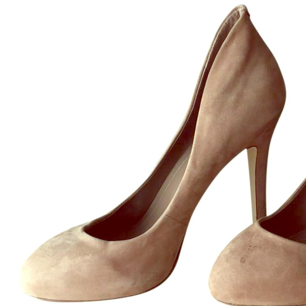BCBG Nude Almond-toe Pumps